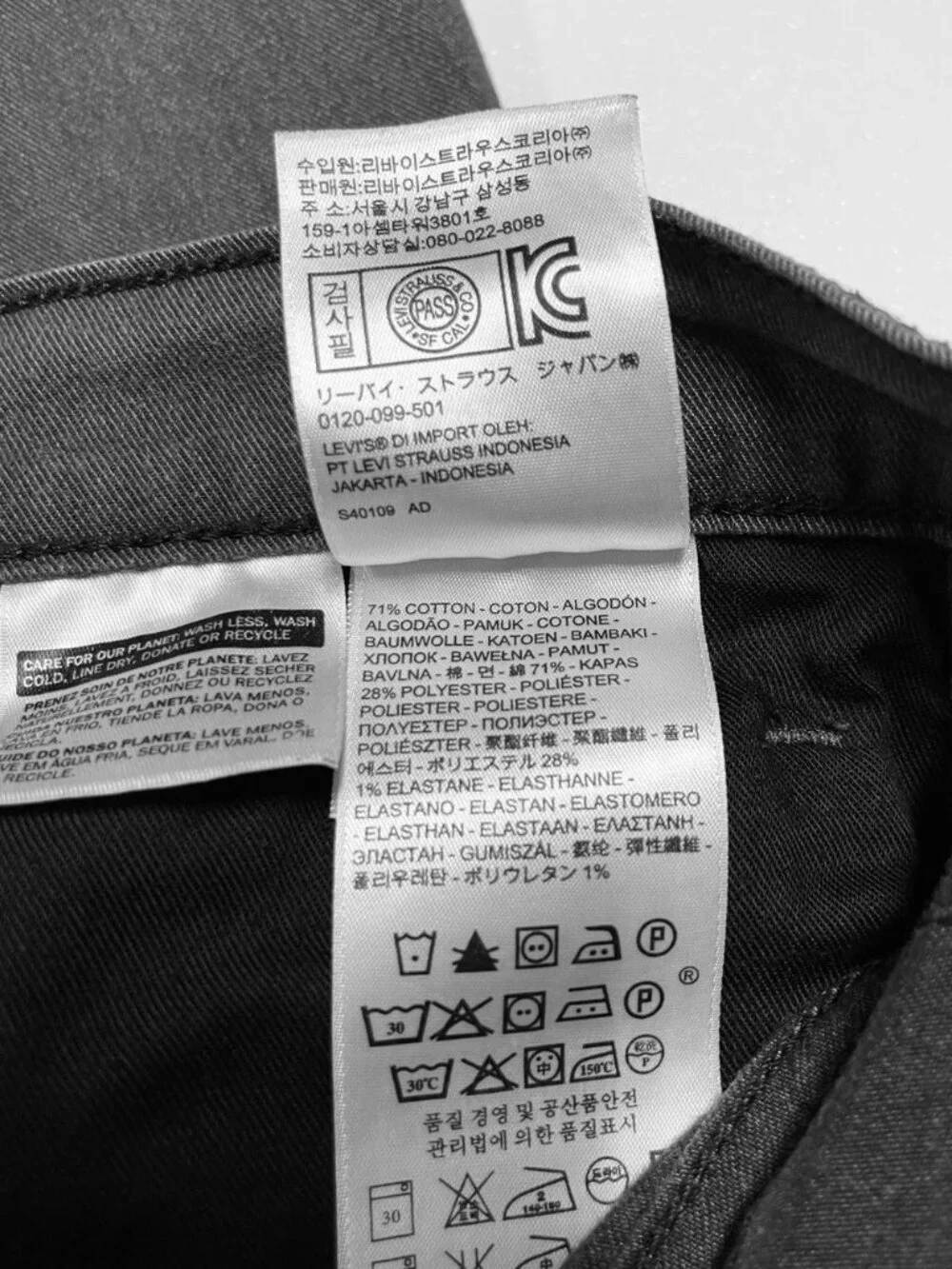 LEVI’S 511 Classic Slim Fit 5-Pocket Jeans Men’s 36x30